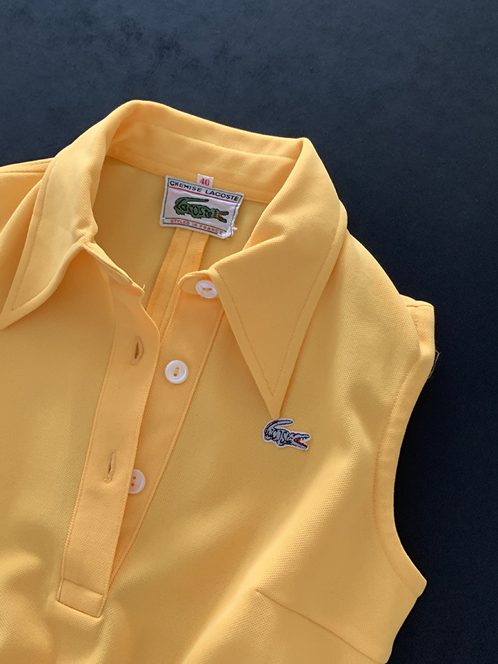 90's "Lacoste" cotton Pique Knit 복제