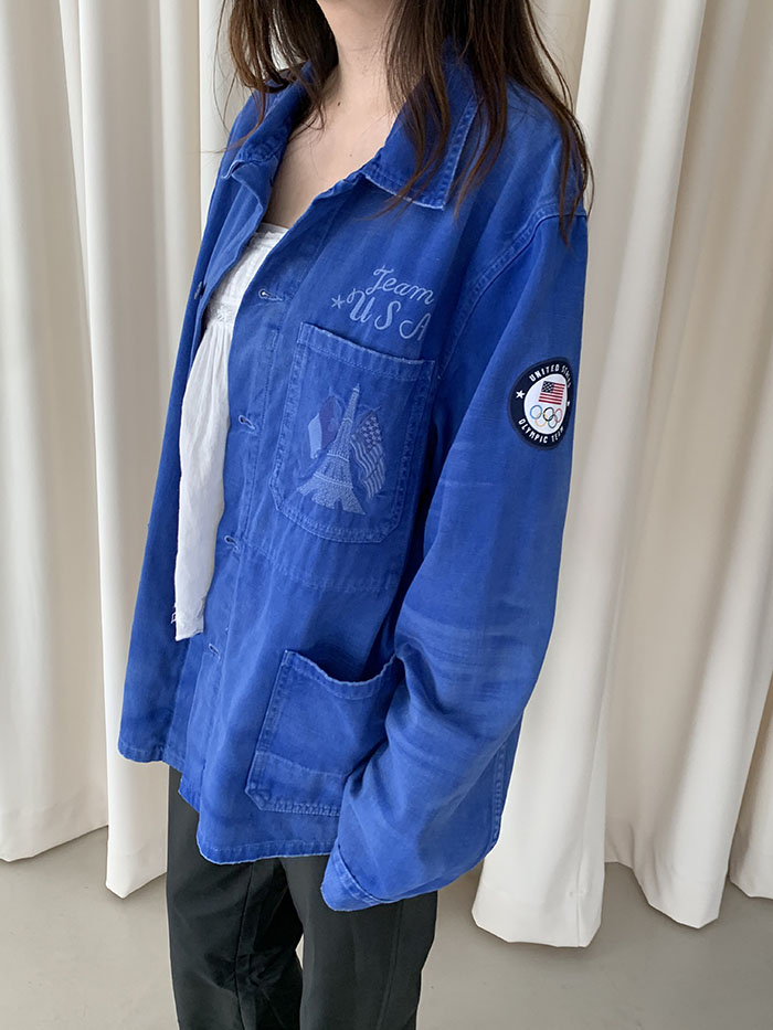 00's "Polo Ralph Lauren" cotton x linen Military Coat 복제