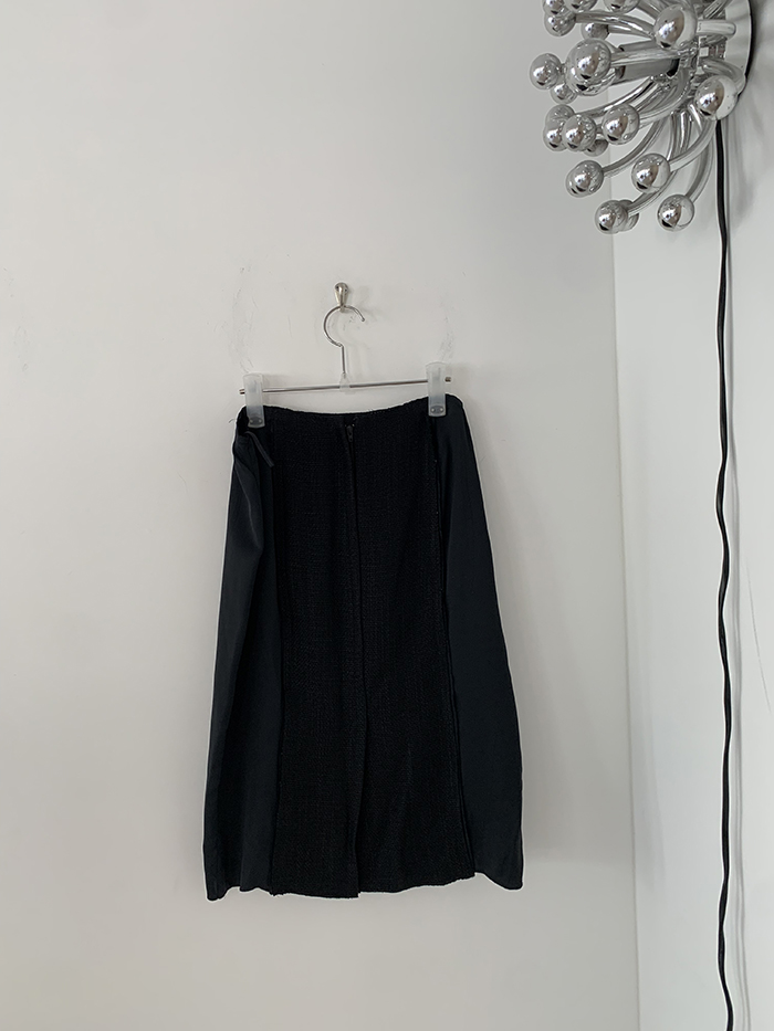 00's "Prada" cotton Button Skirt 복제