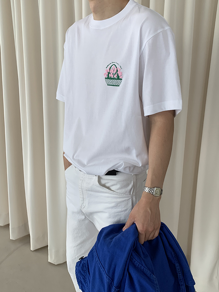 (new product) "Melbourne Flower Garden Show" T-shirt (White)