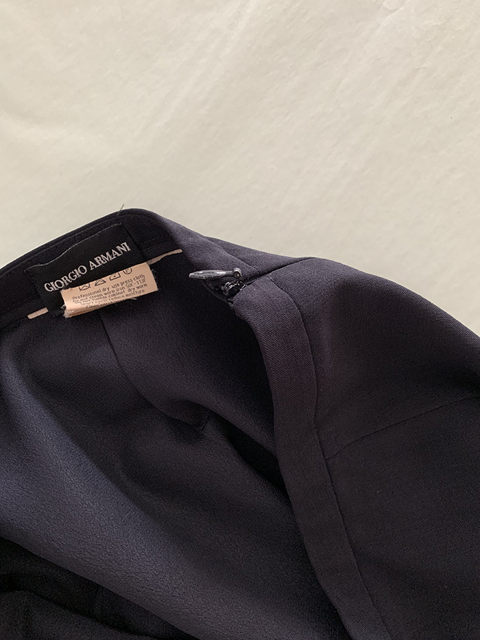 00's "Giorgio Armani" Black Skirt 복제 복제