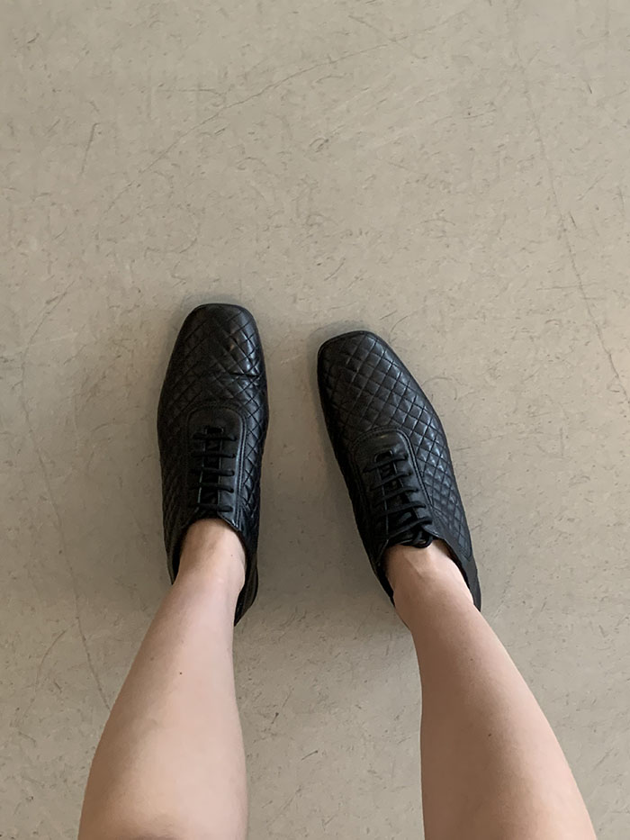 (Deadstock) 00's "PRADA" Leather Shoes