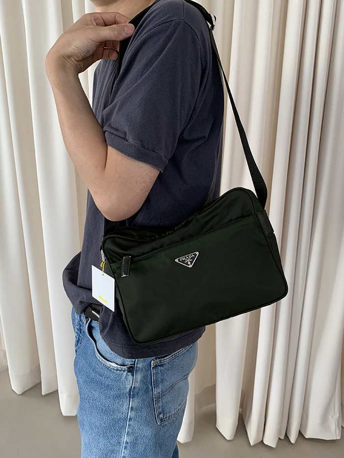 00's "PRADA" polyester Cross Bag