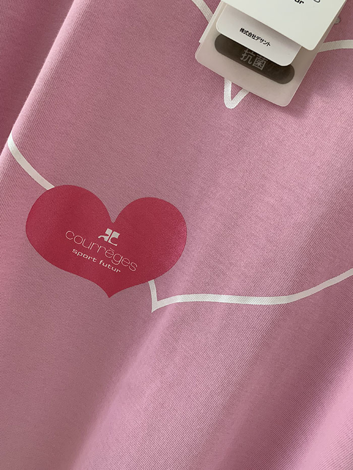 90's Courreges cotton T-shirt 복제
