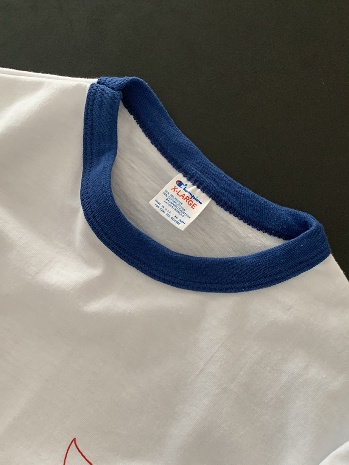 (Deadstock) 80's "Champion" USA Ringer T-shirt