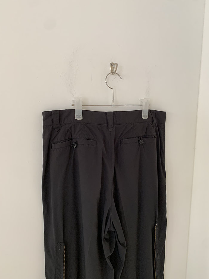 80's "ISSEY MIYAKE" side zip wide Pants (Archive)