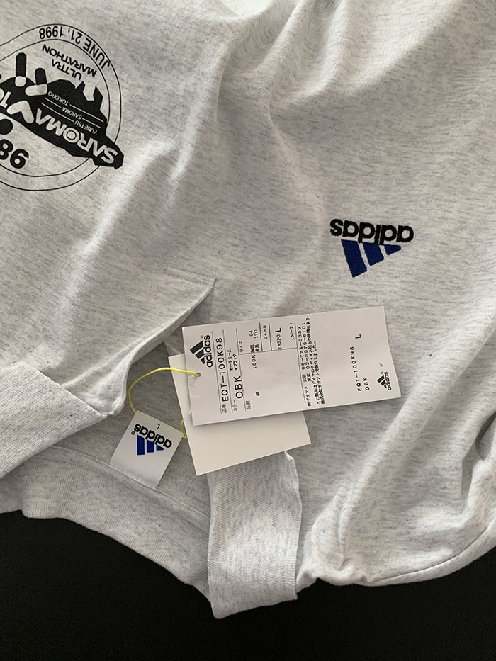 (Deadstock) 90's "ADIDAS 98" Cotton Pique Shirt