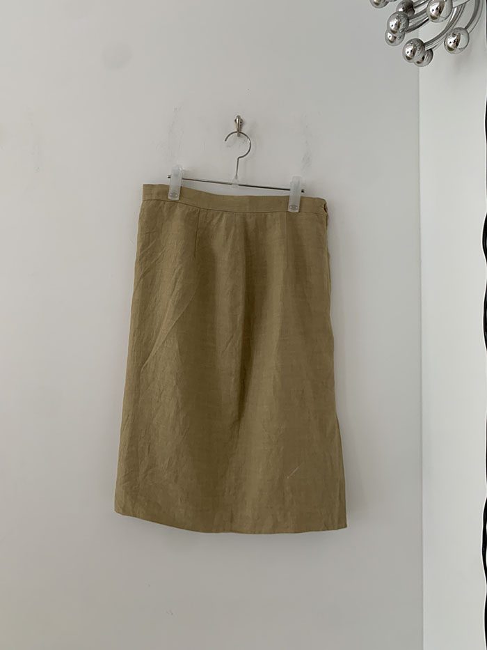 00's "Giorgio Armani" Black Skirt 복제