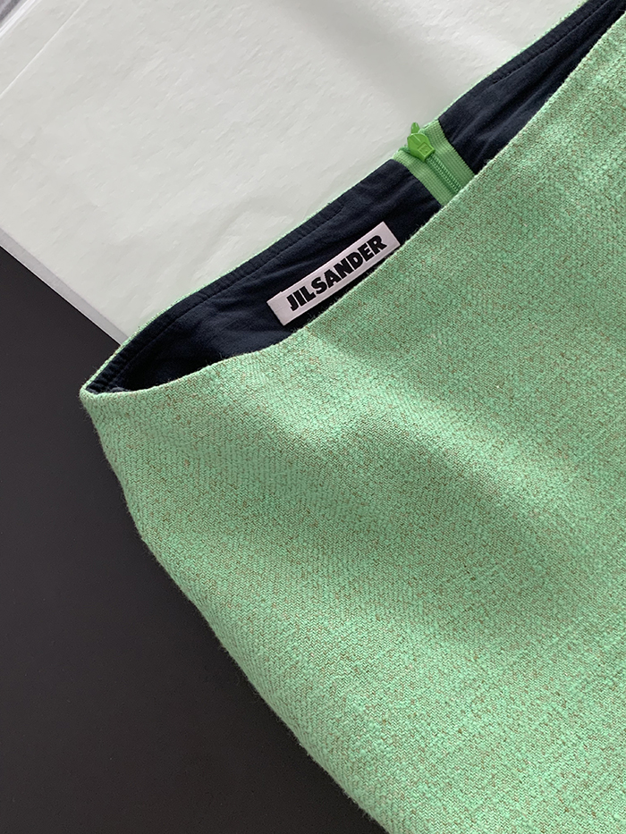 00's "JIL SANDER" wool check Skirt 복제