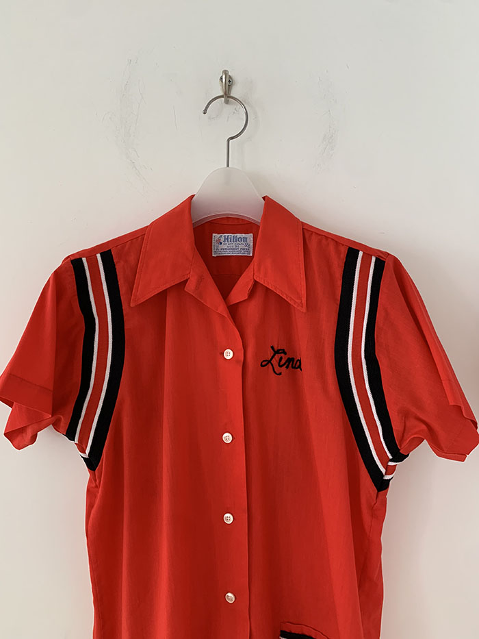 50-60's "Hilton" USA Bowling Shirt