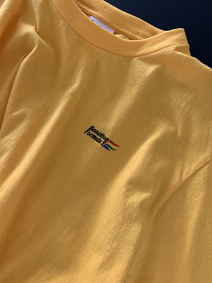80's "United Colors of Benetton" tie-dye T-shirt 복제