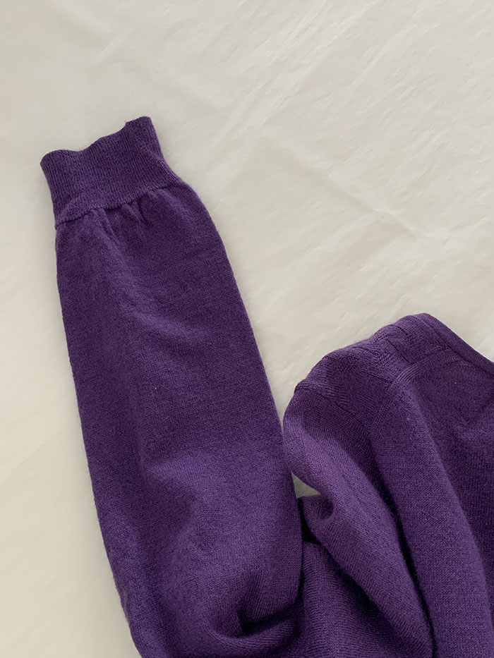 90's "Margaret Howell" wool pique Knit 판완 복제
