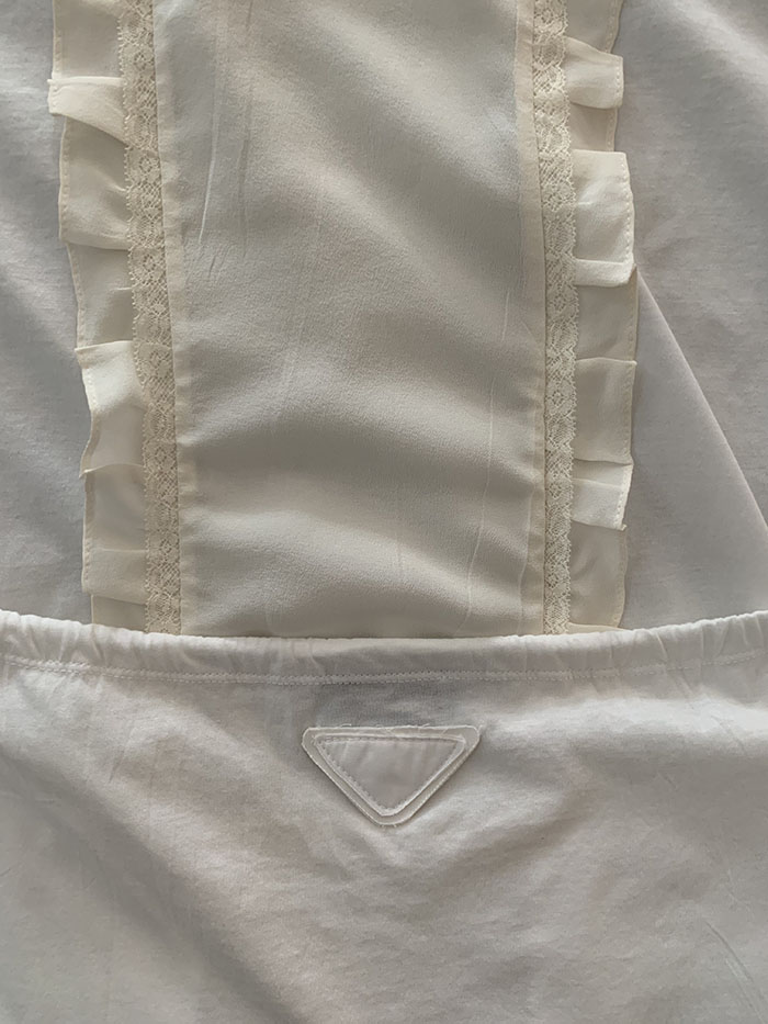 2011's "PRADA" Cotton Blouse Top 복제 복제