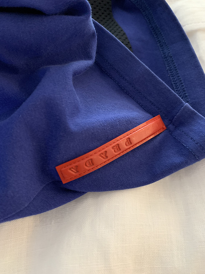 00's "PRADA" striped Kint 복제