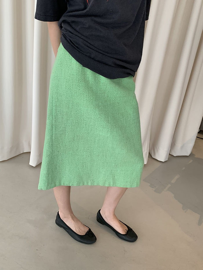 00's "JIL SANDER" wool check Skirt 복제