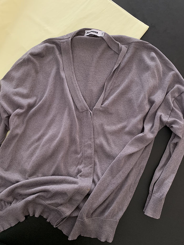 00's "JIL SANDER by Raf Simons" cotton Cardigan 복제