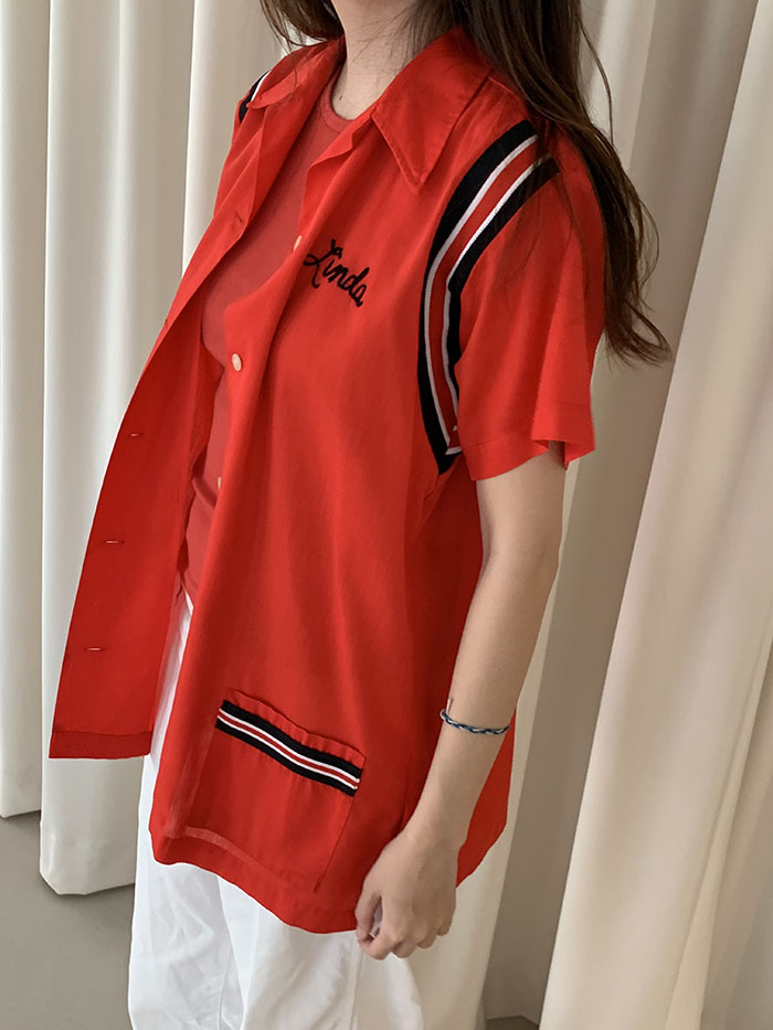 50-60's "Hilton" USA Bowling Shirt