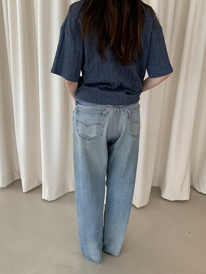 90's "Yves Saint Laurent" Cotton Pique Knit 복제
