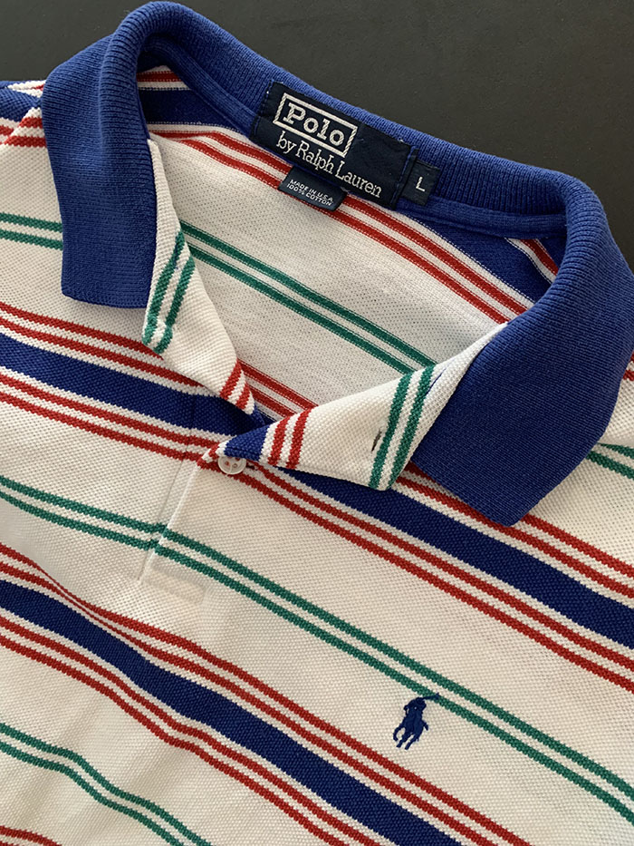 90's "Polo Ralph Lauren USA" Pique Shirt 복제 복제 복제