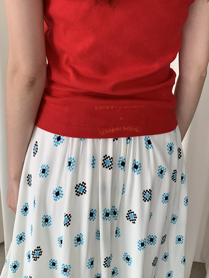 00's "Prada" pleated Skirt