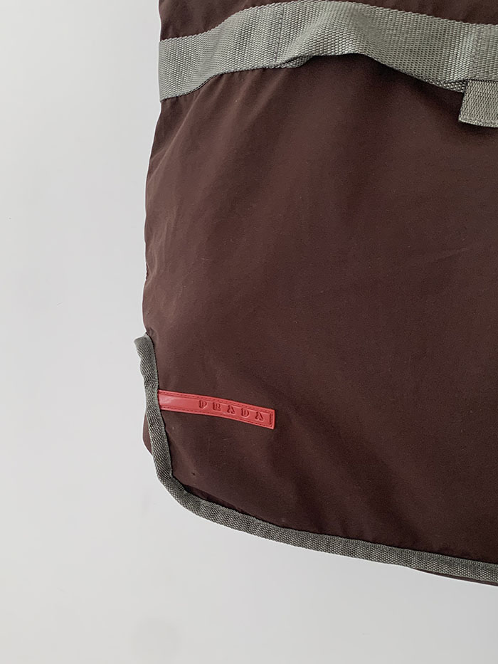 90's "PRADA Sport" Tote Bag (Rare Design) ๋ณต์ 