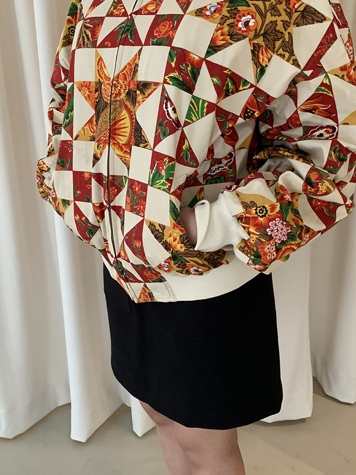 90's "KENZO" flower short blouson Jacket (rare design)