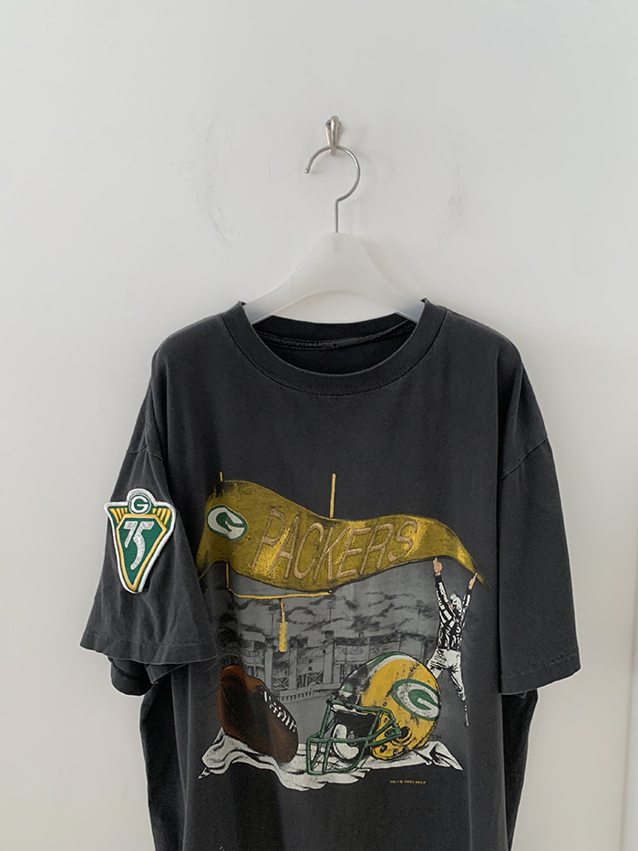 90's "PACKERS" USA cotton T-shirt