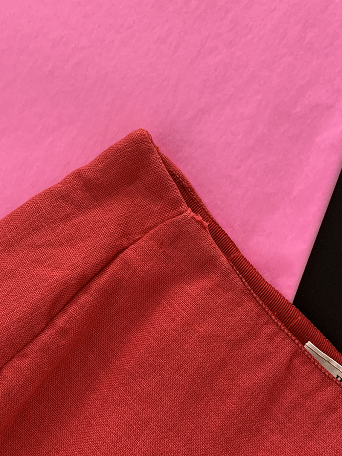 00's "Prada" cotton x linen Skirt 복제