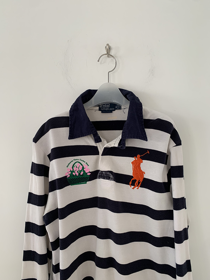 Vintage "Melbourne Flower Gaarden Show" by Polo Ralph Lauren Rugby" Pique Shirt 복제 복제 복제
