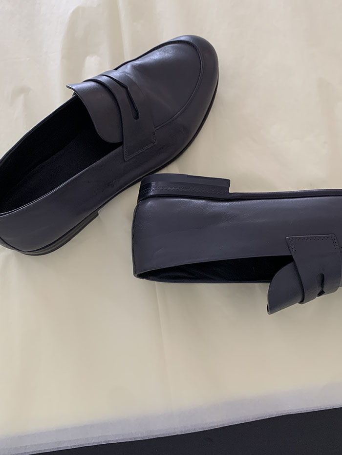"Giorgio Armani" Calf Leather Loafer Shoes