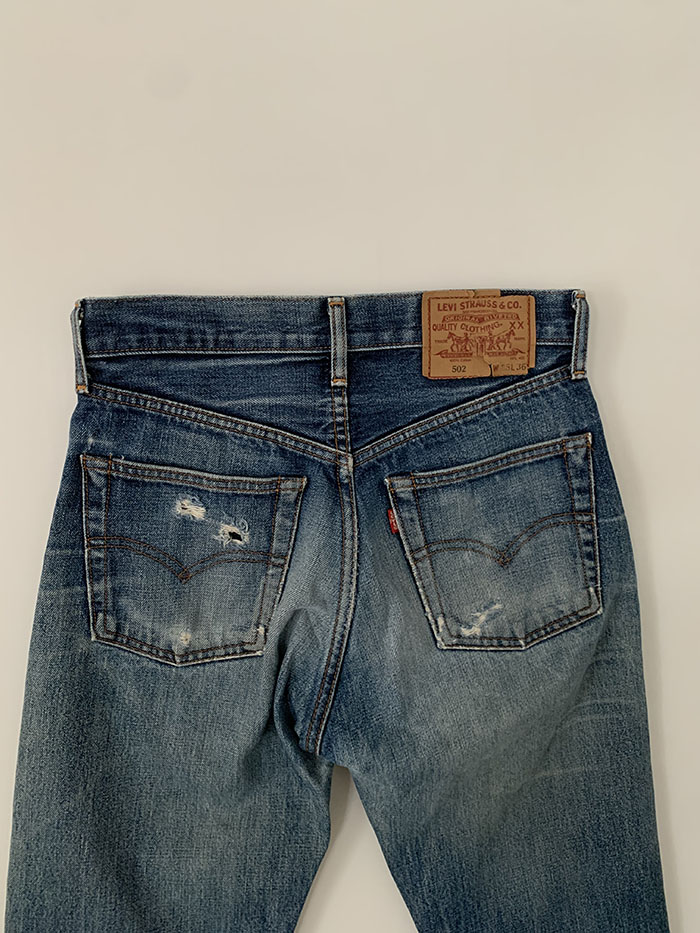 90's Levi's 502 - size 27-28 (Big E Selvage Red line) 복제