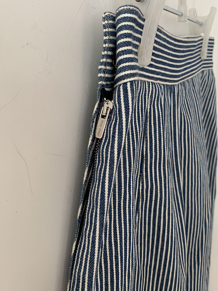 2016s "miumiu" Denim Stripe Skirt
