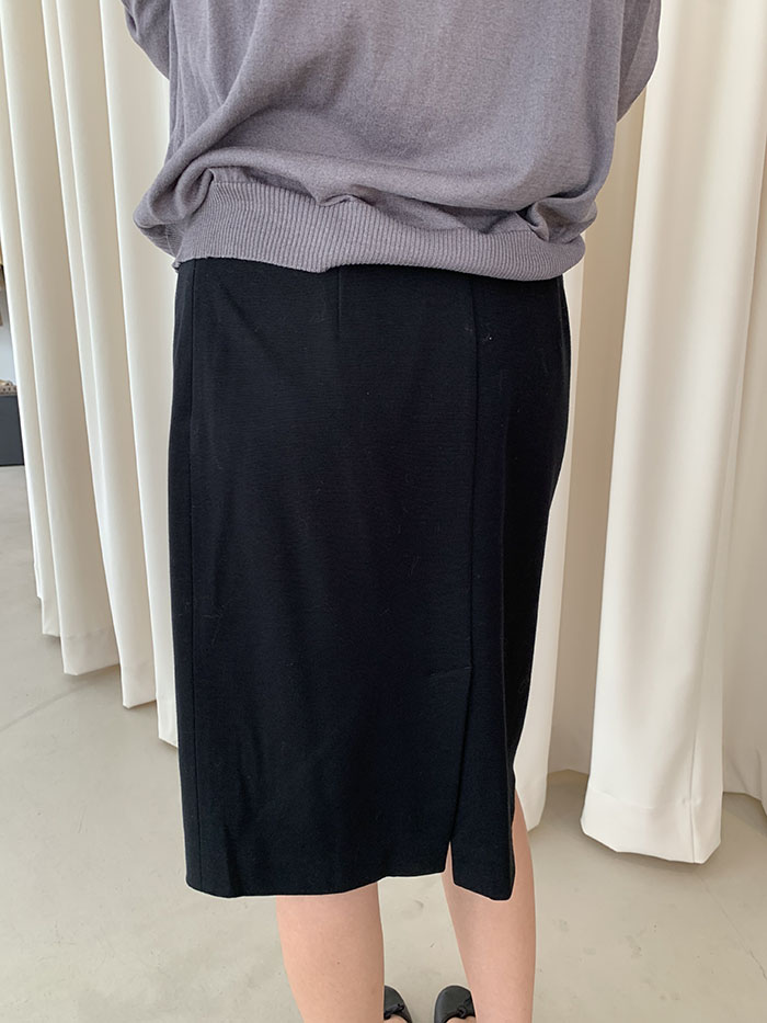 00's "Prada" black cotton Skirt