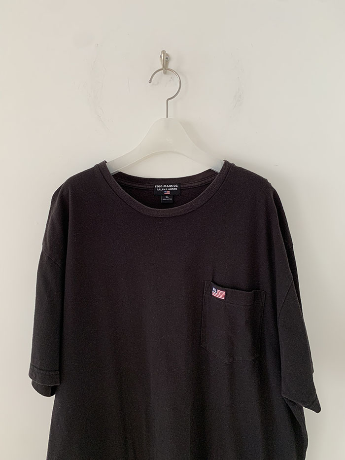 90's "Polo Ralph Lauren" cotton Pocket T-shirt 복제
