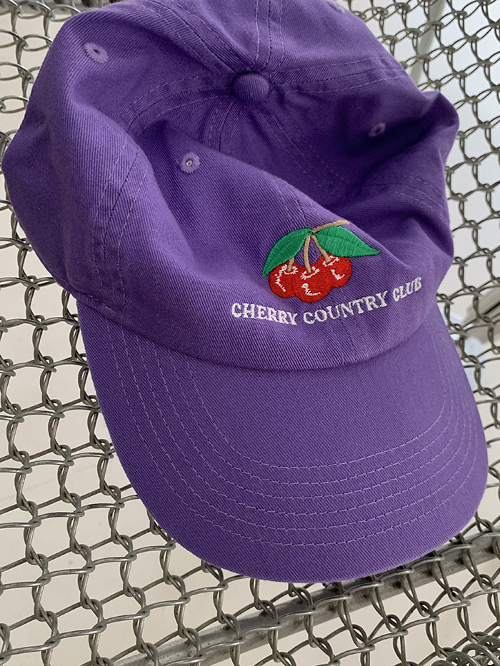 (new product) "Cherry Country Club" Cap (Lavender)