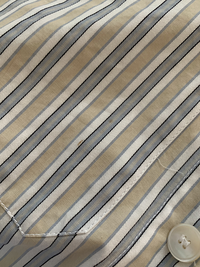 00's "PRADA" cotton pocket short Shirt