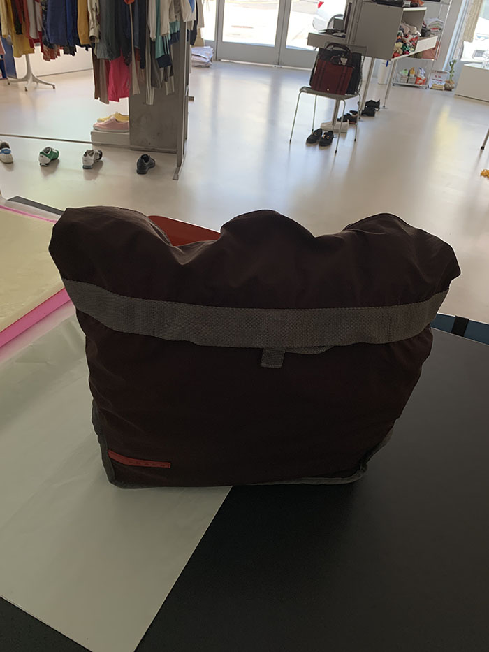 90's "PRADA Sport" Tote Bag (Rare Design) ๋ณต์ 