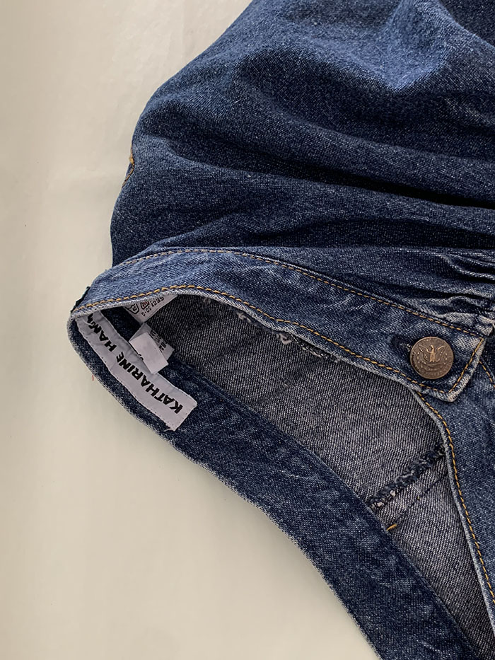 2016s "miumiu" Denim Stripe Skirt 복제
