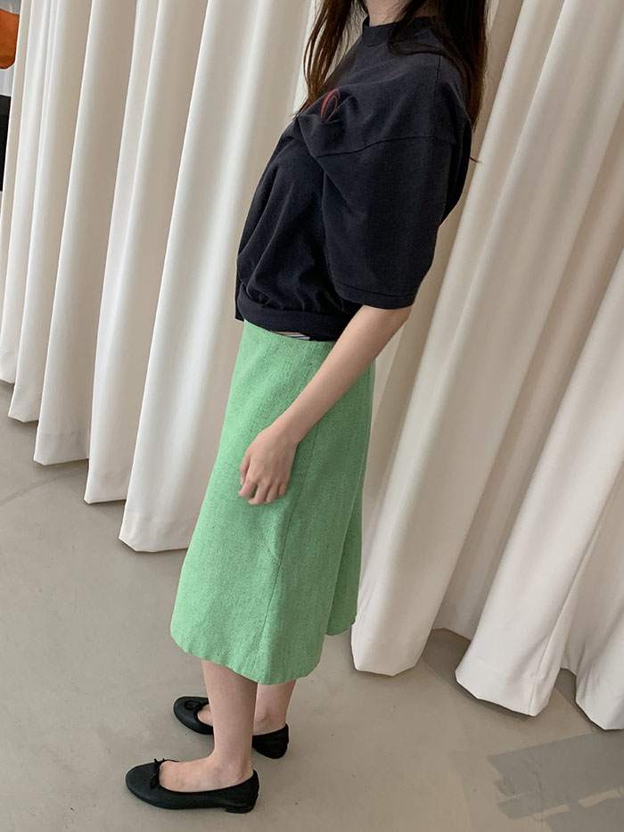 00's "JIL SANDER" wool check Skirt 복제