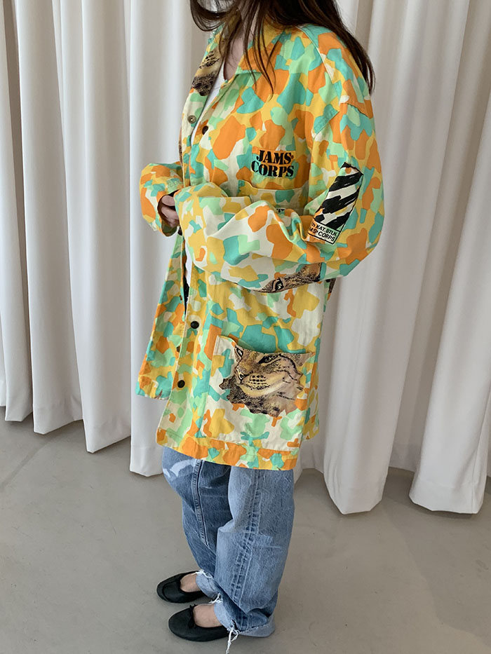 00's "Polo Ralph Lauren" cotton x linen Military Coat 복제
