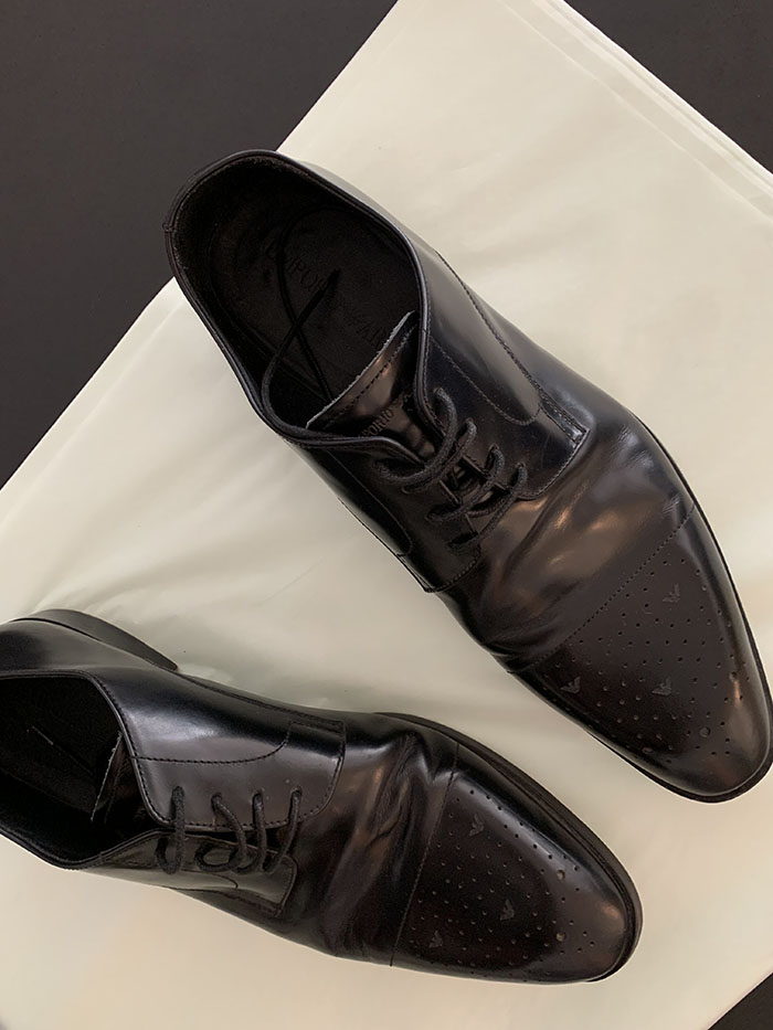 "Giorgio Armani" Calf Leather Loafer Shoes 복제
