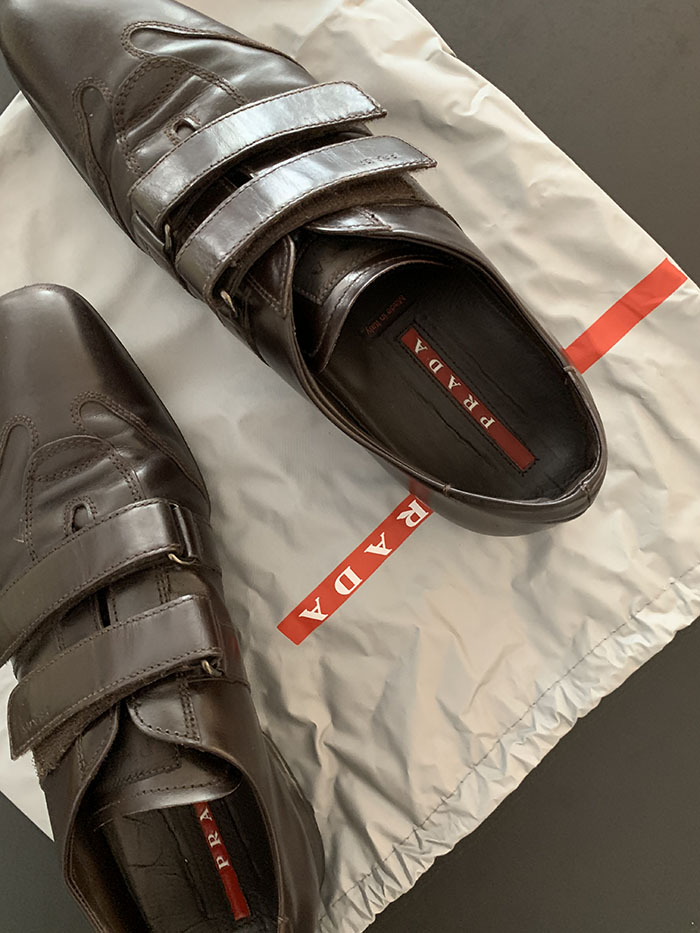 00's "PRADA" Leather Shoes 복제