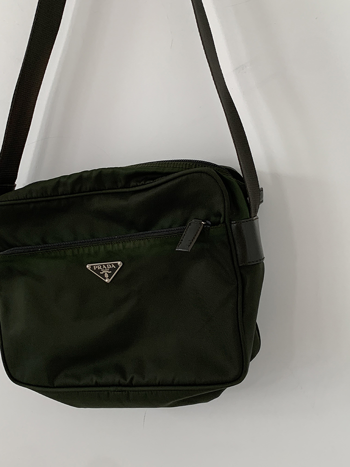 00's "PRADA" polyester Cross Bag