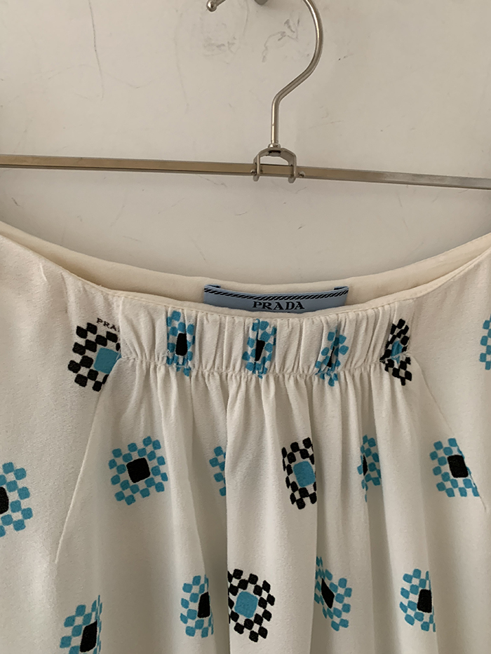 00's "Prada" pleated Skirt