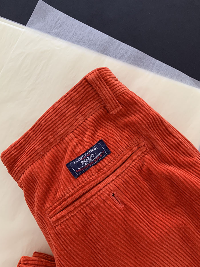 90's "Polo Ralph Lauren" corduroy pintuck Pants 복제