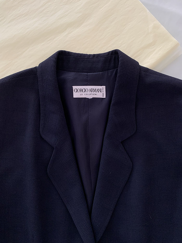 00's "Giorgio Armani" Three buttons Linen Jacket 복제