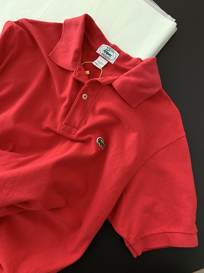 80's "Lacoste" USA Cotton Pique Shirt