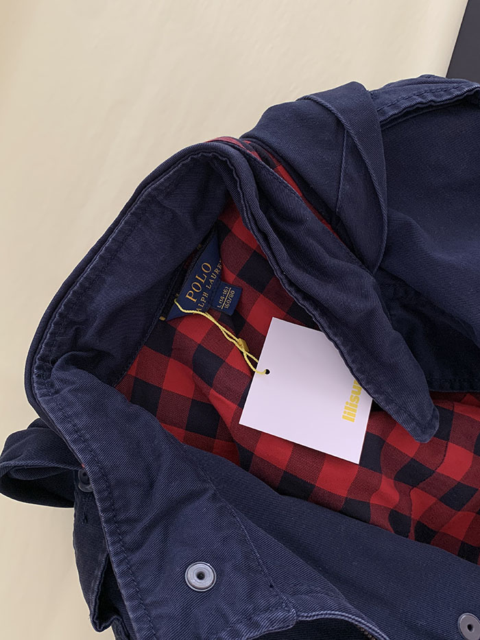 00's "Polo Ralph Lauren" cotton x linen Military Coat 복제