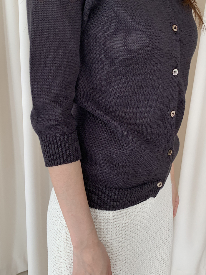 90's "Margaret Howell" wool pique Knit 판완 복제