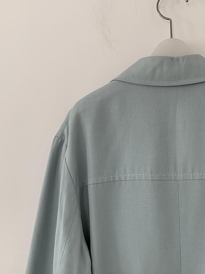 00's "PRADA" blue short Jacket